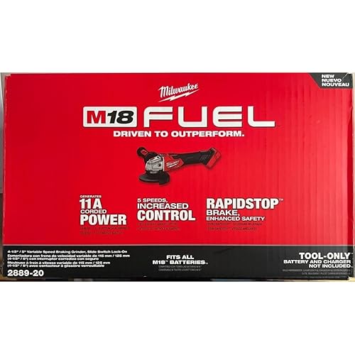 Milwaukee Electric - M18 Fuel. 4-1/2 / 5 Variable Speed Braking Grind