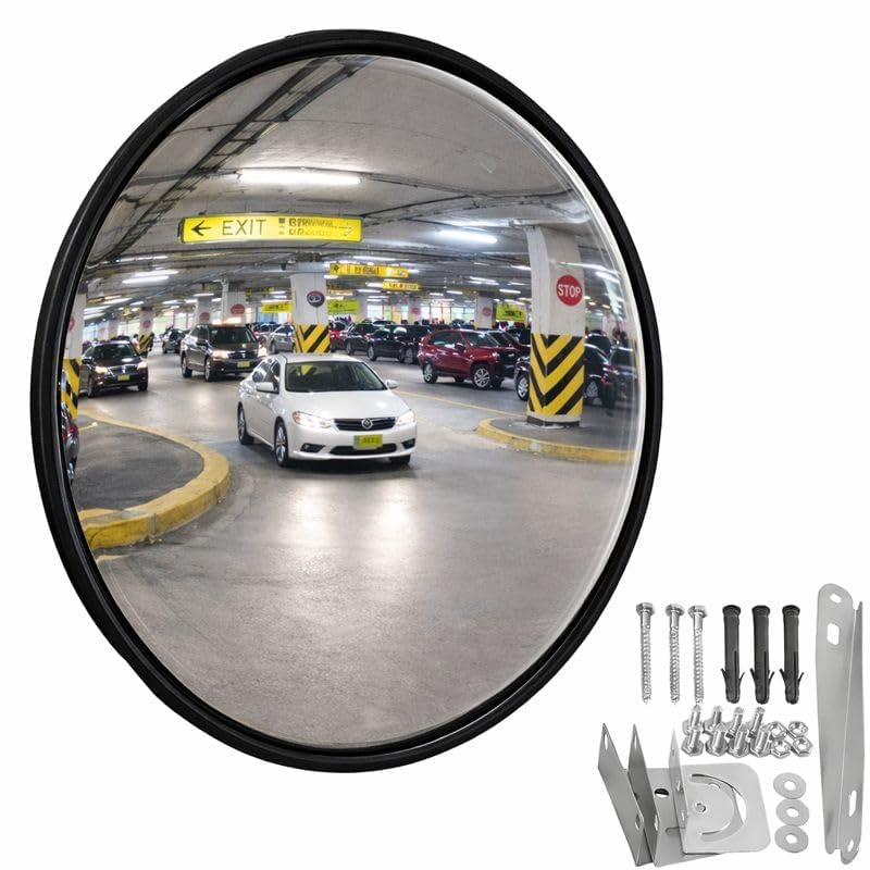 Espejo parabólico de tráfico para control visual de intersecciones y accesos