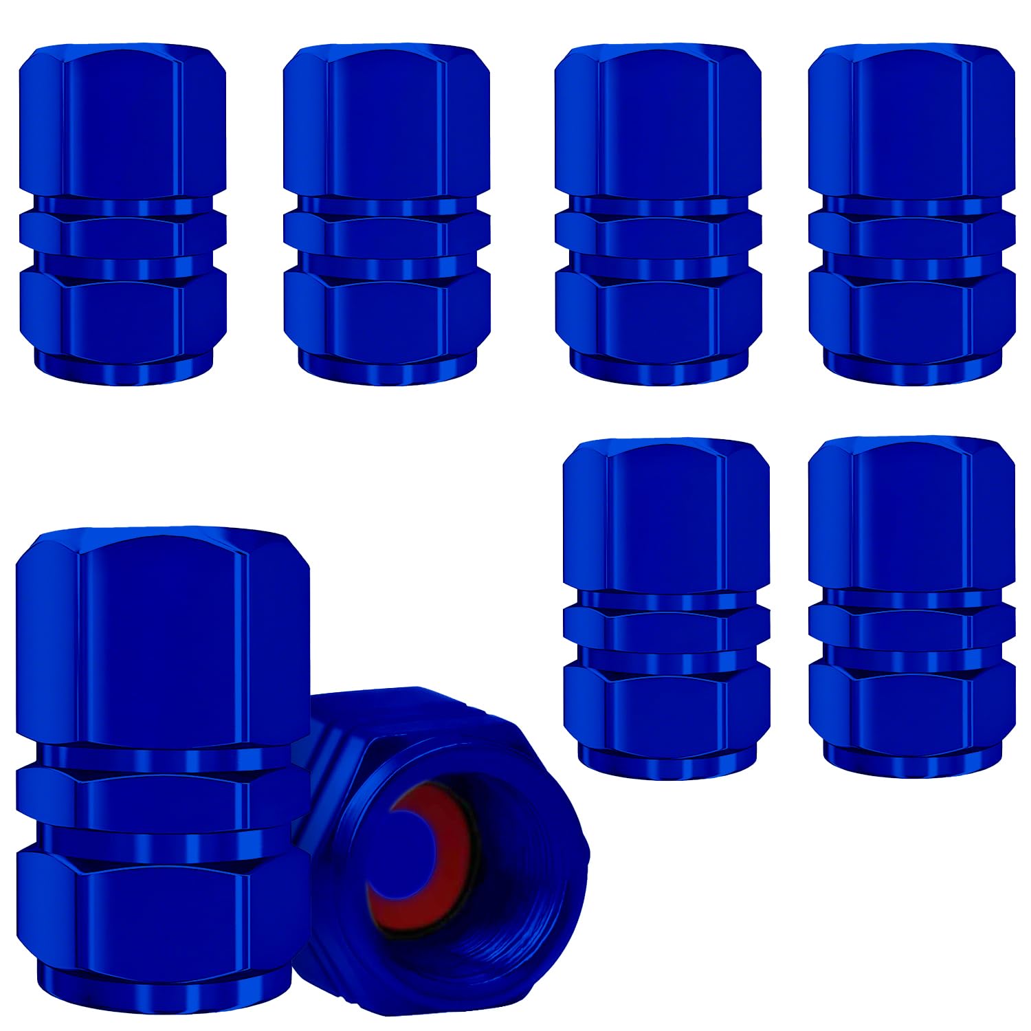 Tappi for valvole pneumatici in alluminio, coperture universali