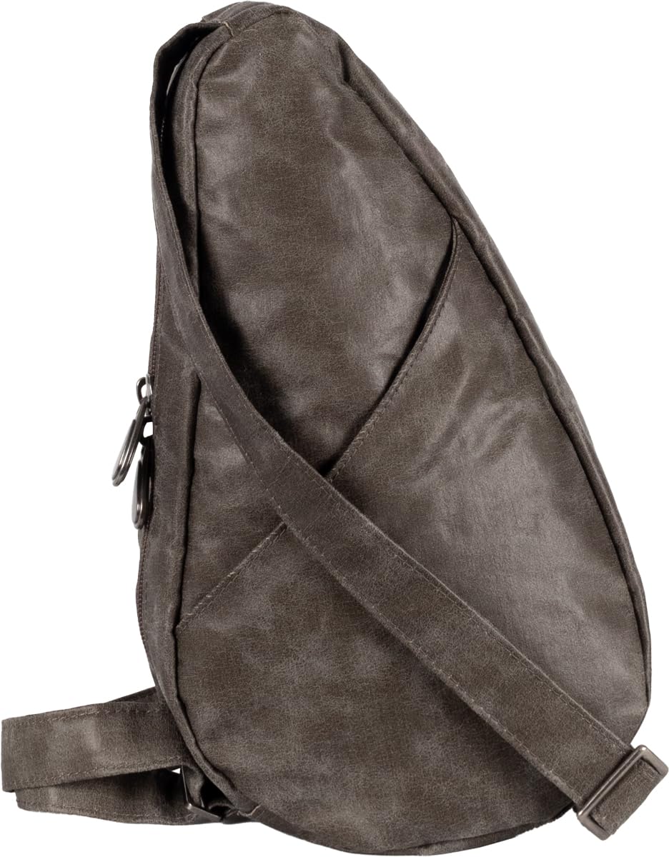 AmeriBag 11.5" Vintage Healthy Back Bag Ergonomic Crossbody Sling for Everyday Use, Travel & Walking Comfort