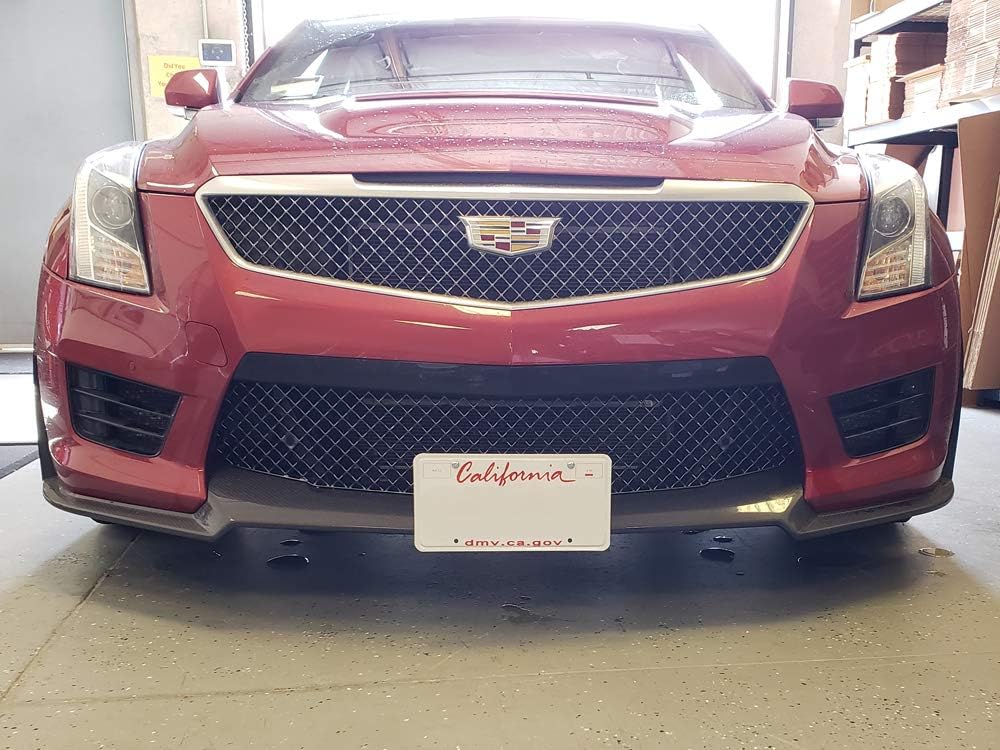 STO N SHO Front License Plate Bracket Compatible with 2016-2019 Cadillac ATS- V with Carbon Fiber Front Spoiler (SNS164)