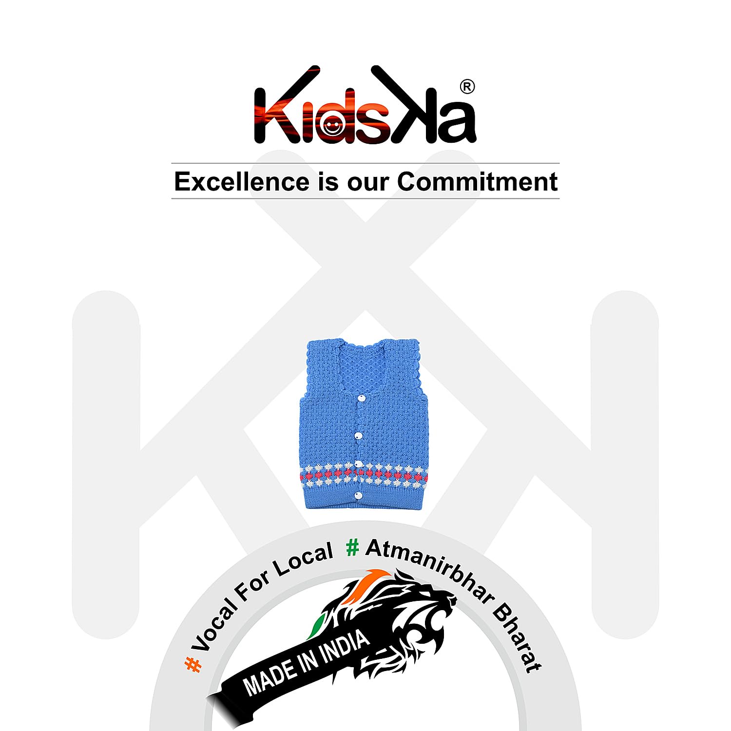 KIDSKA Woolen Sleeveless Sweater for Kids/Baby Girl Soft Woolen Sweater Suit(Multicolor, 9 to 12 Months) Pack of 3 - Image 7 thumbnail