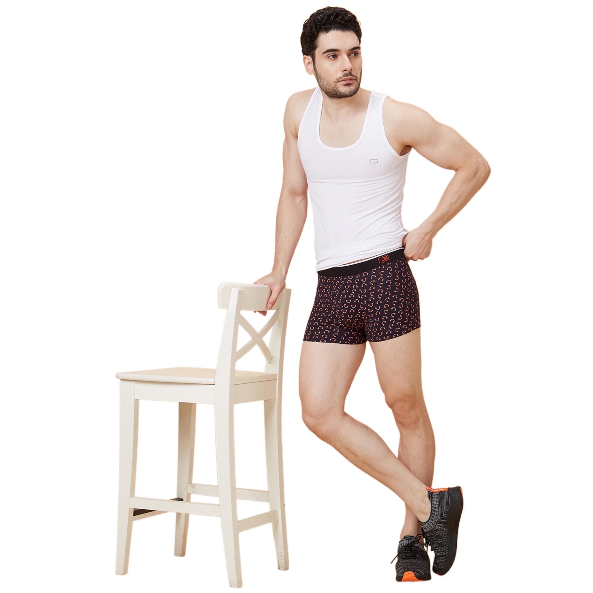 RFG Mens Bamboo Regular Fit Vest | Soft Strechable Round Neck Baniyan for Men | 2X Softer Than Cotton | Anti-Odour & Thermoregulating | Shape Retaining, Sustainable Innerwear | Banyan Sleeveless