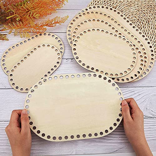 Yayatty 7 PCS Wooden Base Shaper for DIY Basket Craft Weaving Making Supplies, Assorted - 7 pcs - Image 4