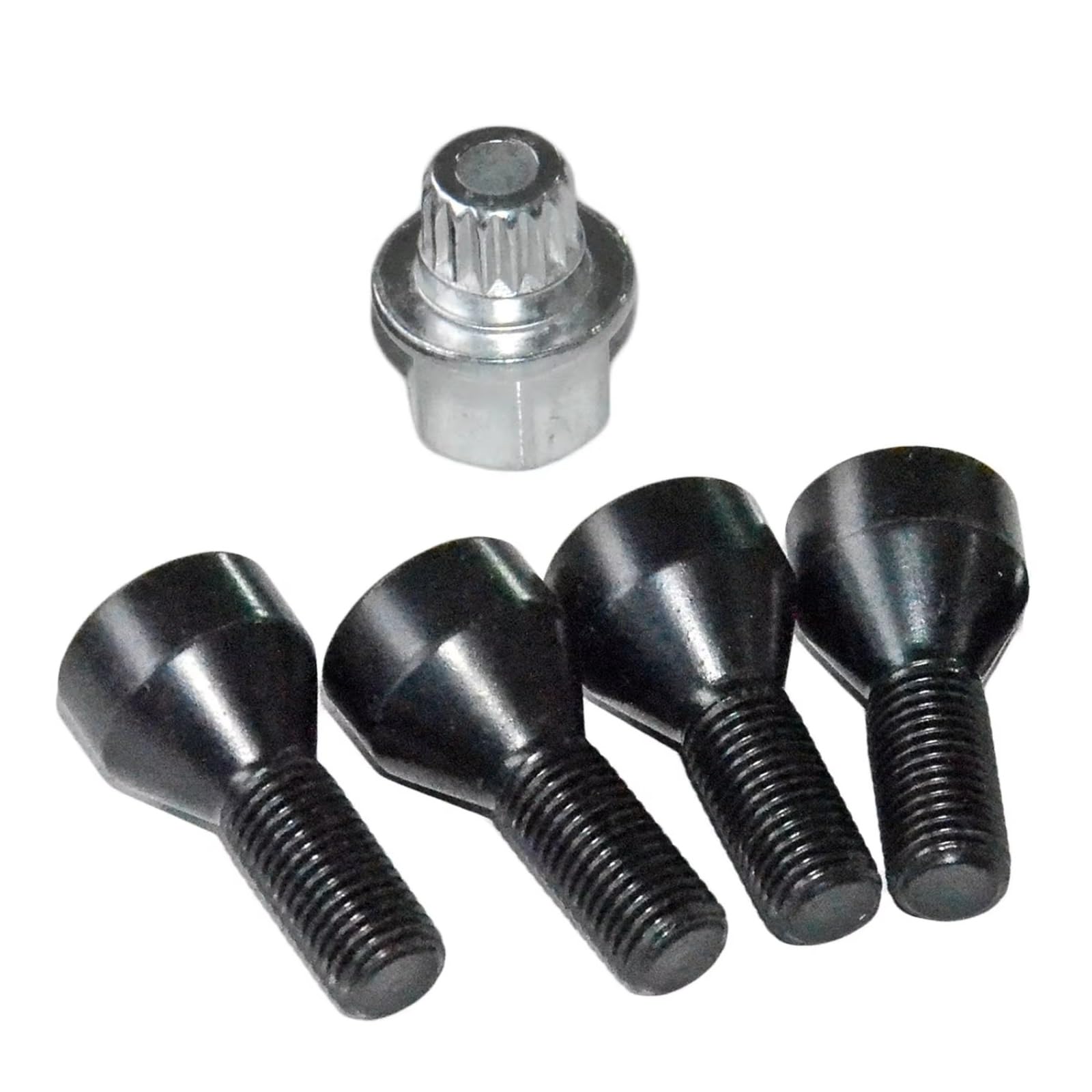 Bulloni Ruote Set Bulloni Antifurto Ruote Auto Neri Parti 36136786419 Compatibile Con BMW Per 323i 1998-2000 Per 325Ci 2001-2006 Per 328i 1996-2000.