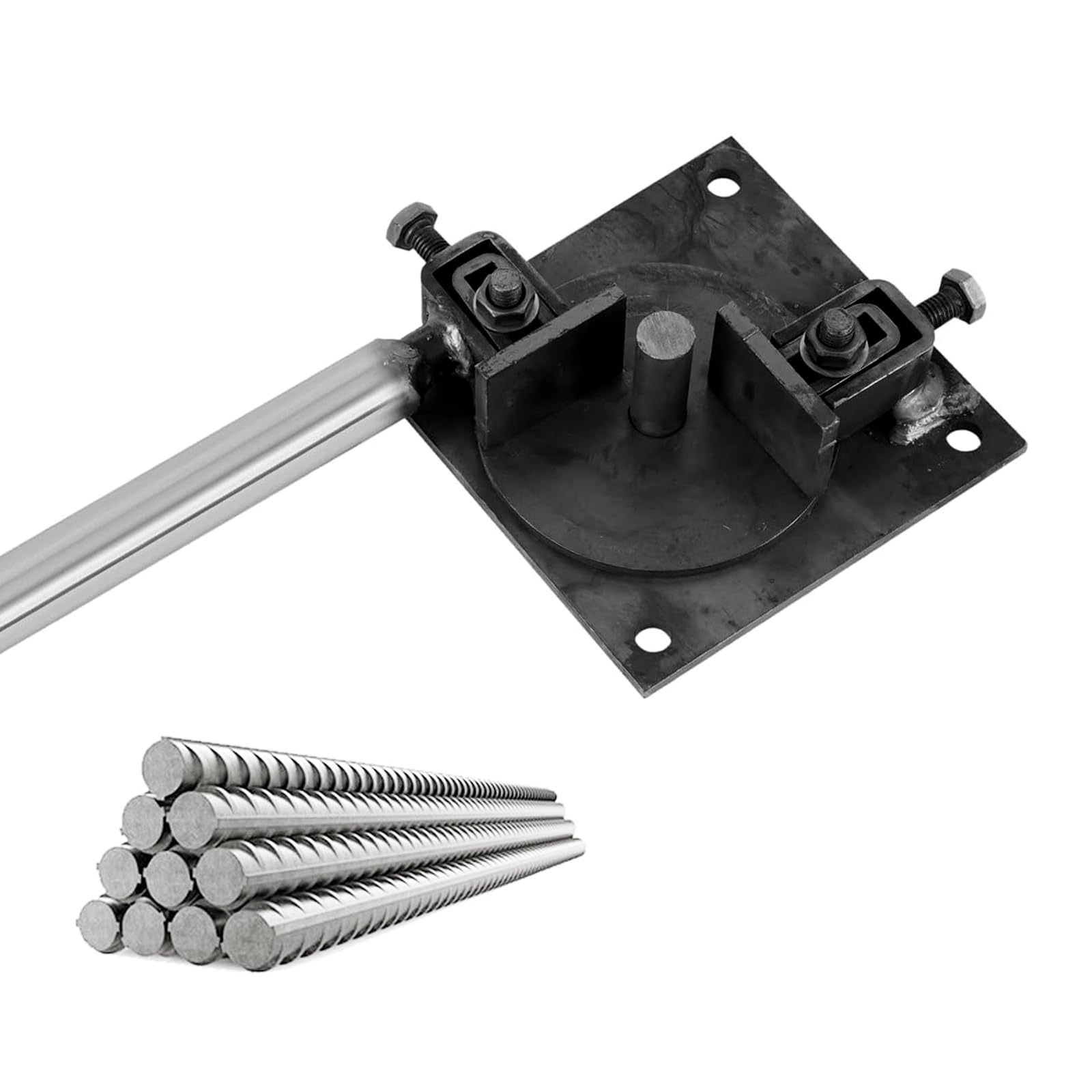 Macchina Piegatubi Manuale, Barra in Acciaio Bender Costruzione 1-14mm Armato Strumento di Piegatura Asta In Acciaio Bar Bender di Costruzione per Acciaio Rotondo/Acciaio di Rinforzo/Ferro Piatto