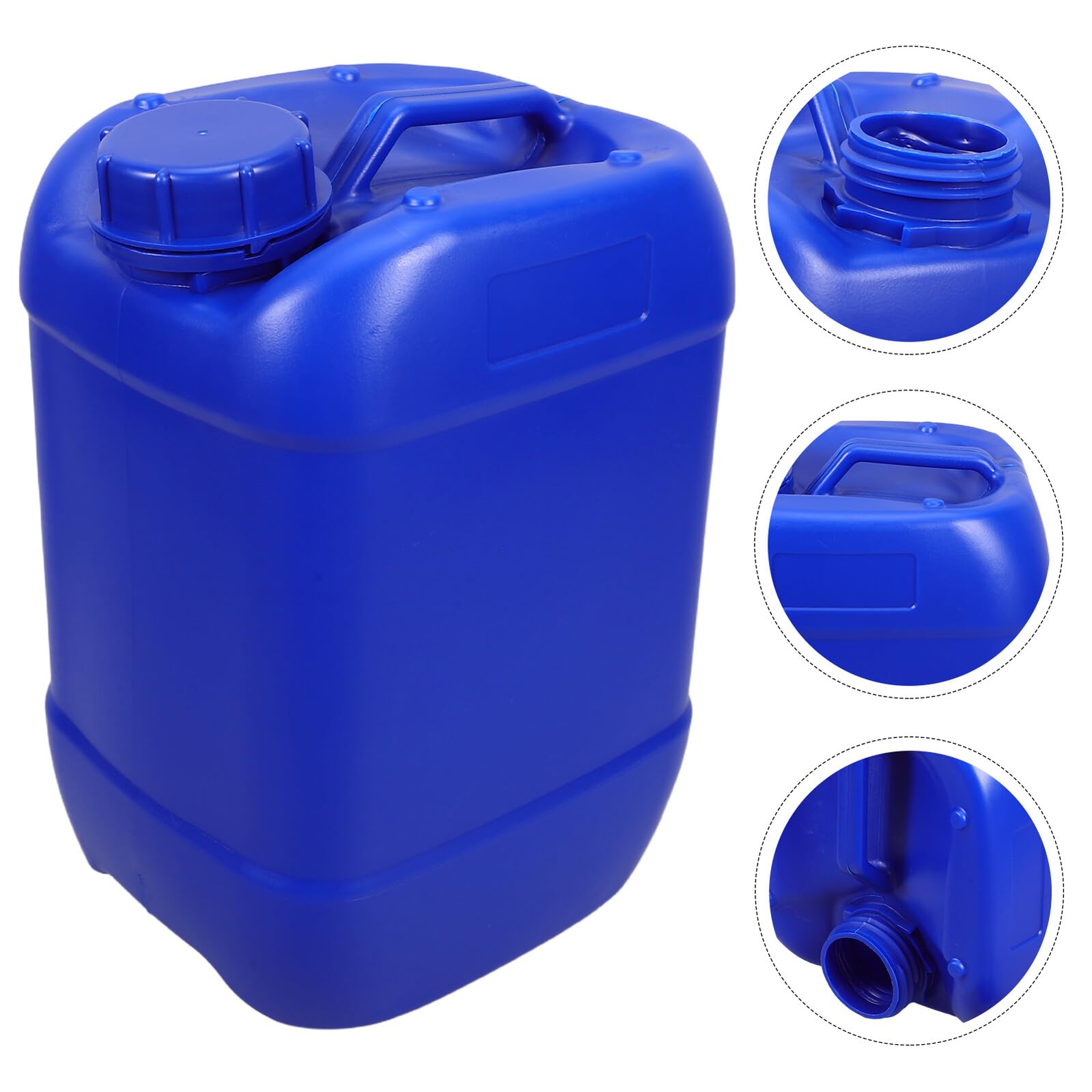 2 Stück Pack 5L Flüssigkeitsbehälter mit Griff Auslaufsichere Kunststoffkanister mit Deckel Stapelbare Wasser und Milchkanister für Camping und Garten