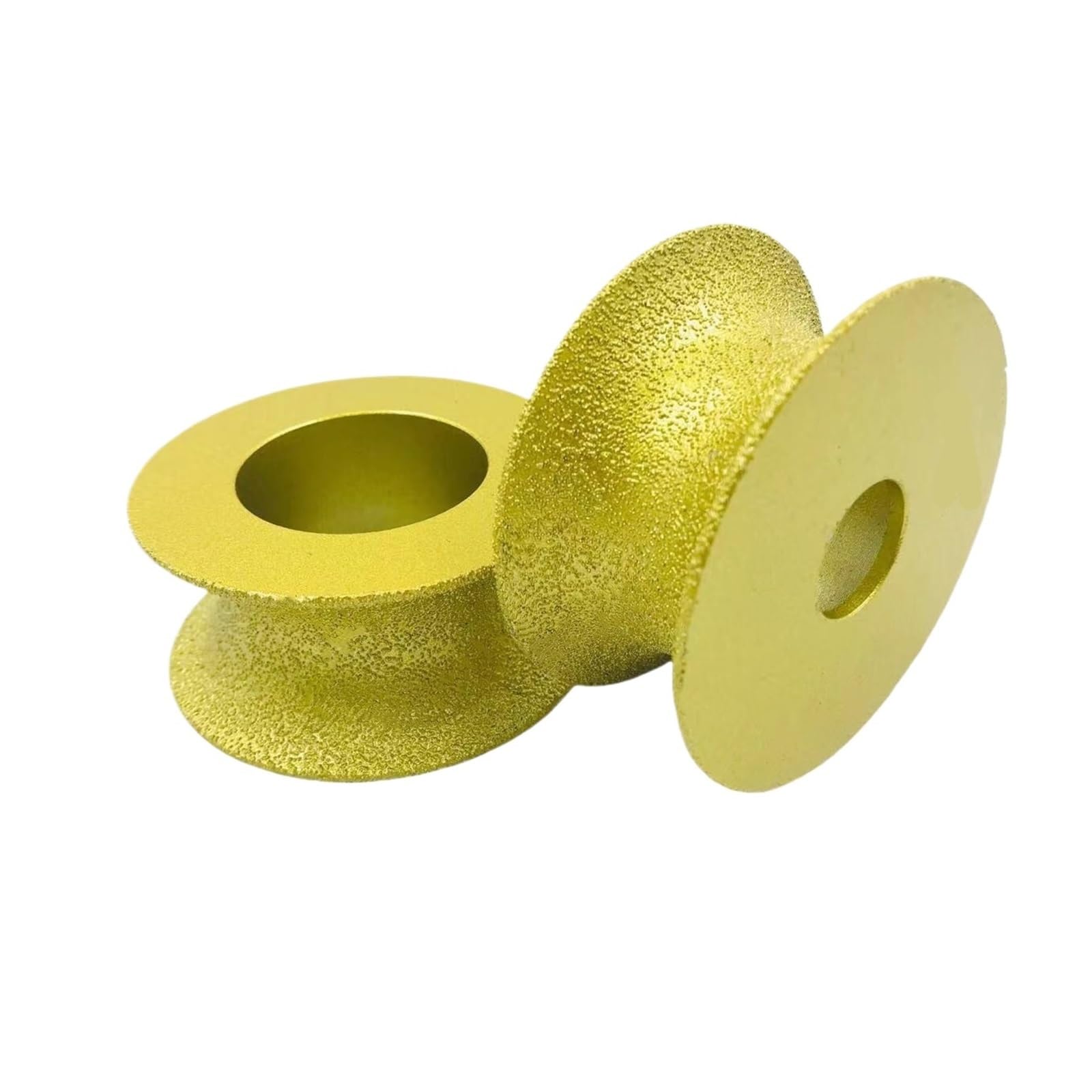 Mola per la rettifica dei profili dei bordi 1 pz smerigliatrice angolare diamantata for brasatura mola in pietra bordo semicircolare molatura in vetro rotondo ceramica porcellana marmo(1pcs-35mm)