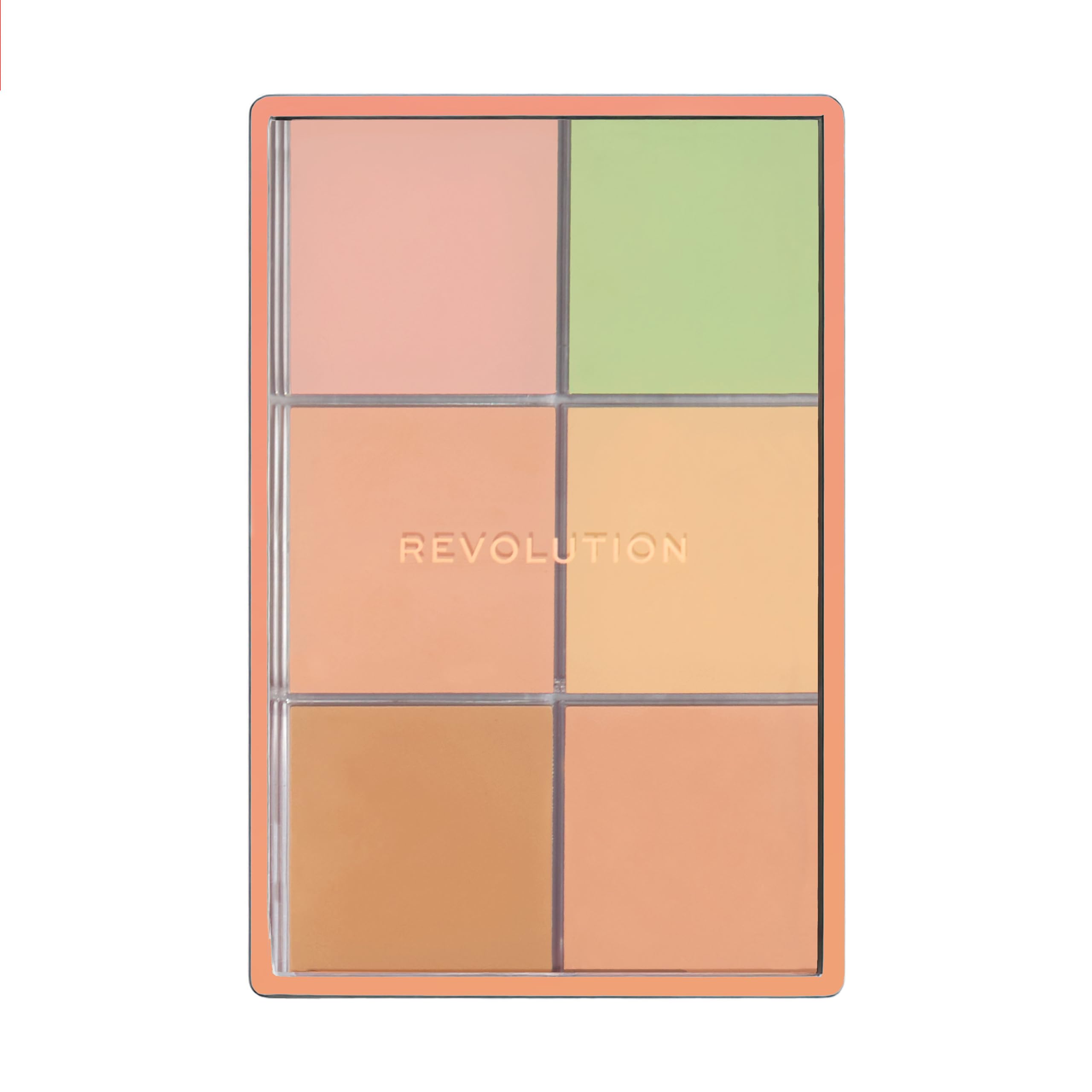 Revolution Everything Base Face Icon Complexion Palette, Paleta Todo En Uno para Ojos, Rostro y Labios, Light, 5 g