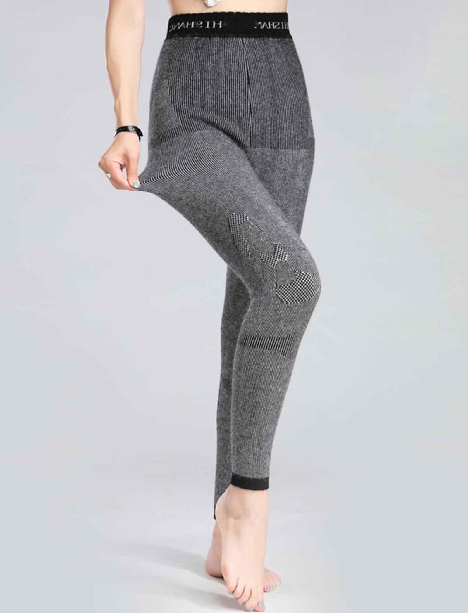 HNVAVQ Intimo Termico da Donna,Leggings 100% Cashmere, Pantaloni Termici,Collant Caldi