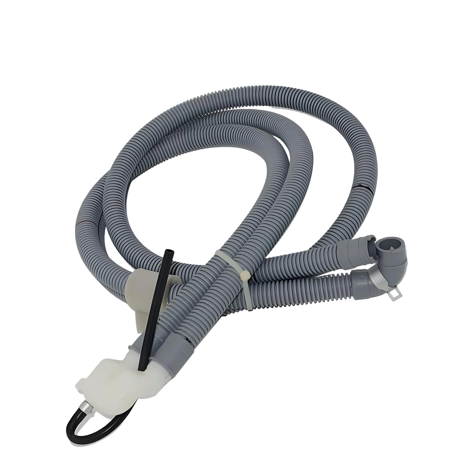 CUNZJIA 80inch Automatic Washer Drain Hose Resistant ABS Texture Flexible Length Suitable for Laundry Easy Setup