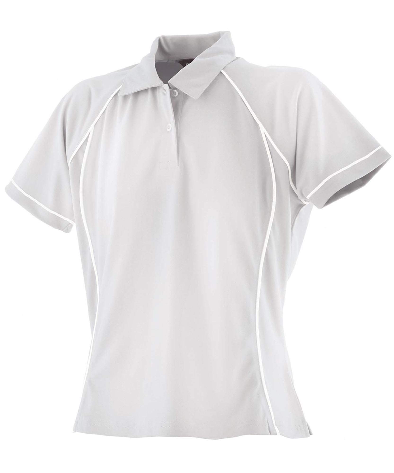 Personalised Custom Your Text Design Logo Finden & Hales LV371 Women's Piped Performance Polo