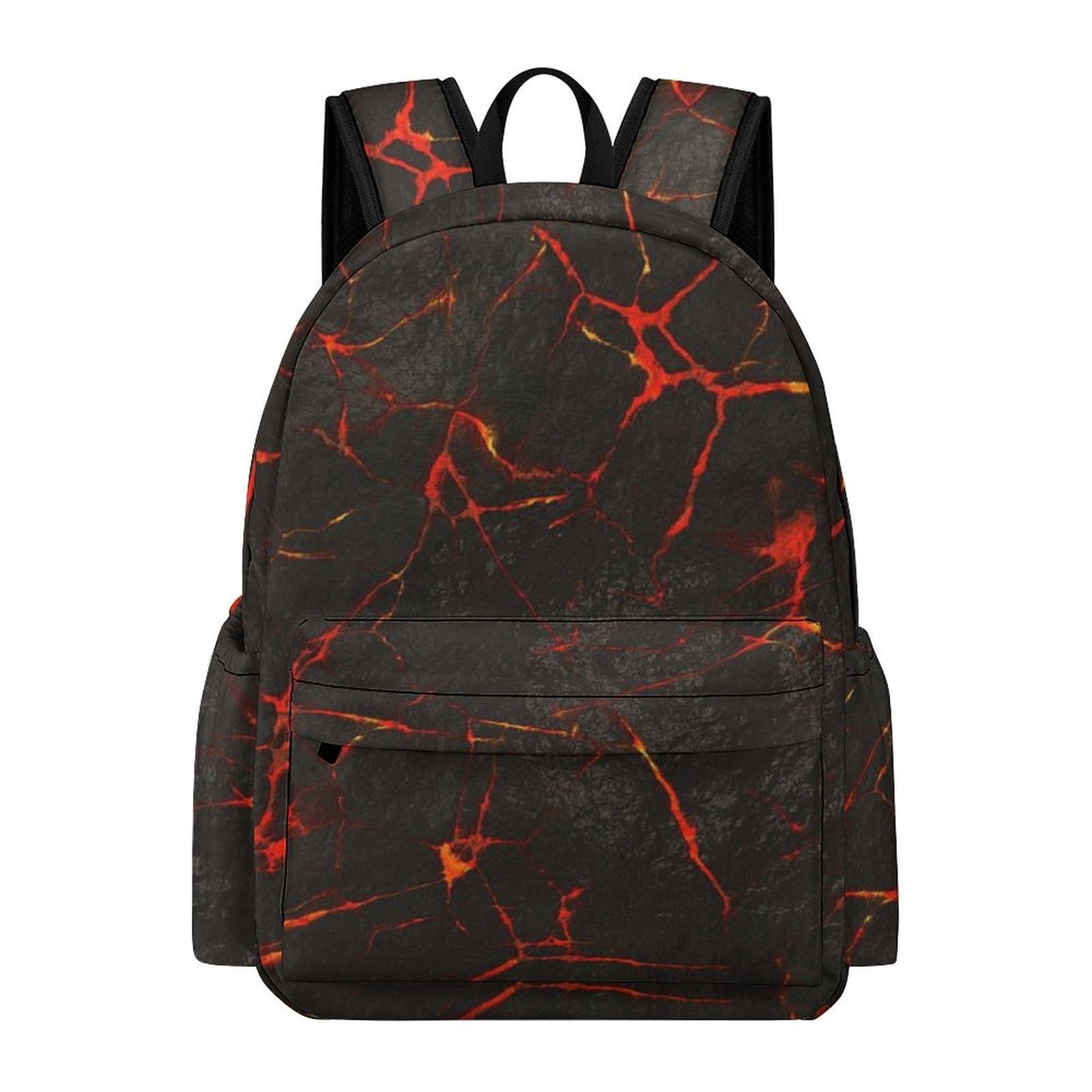 Jzemdybill Unisex Volcanic Lava Crack Rucksack, Backpack, Casual Daypack For Outdoors,Sport,Travel