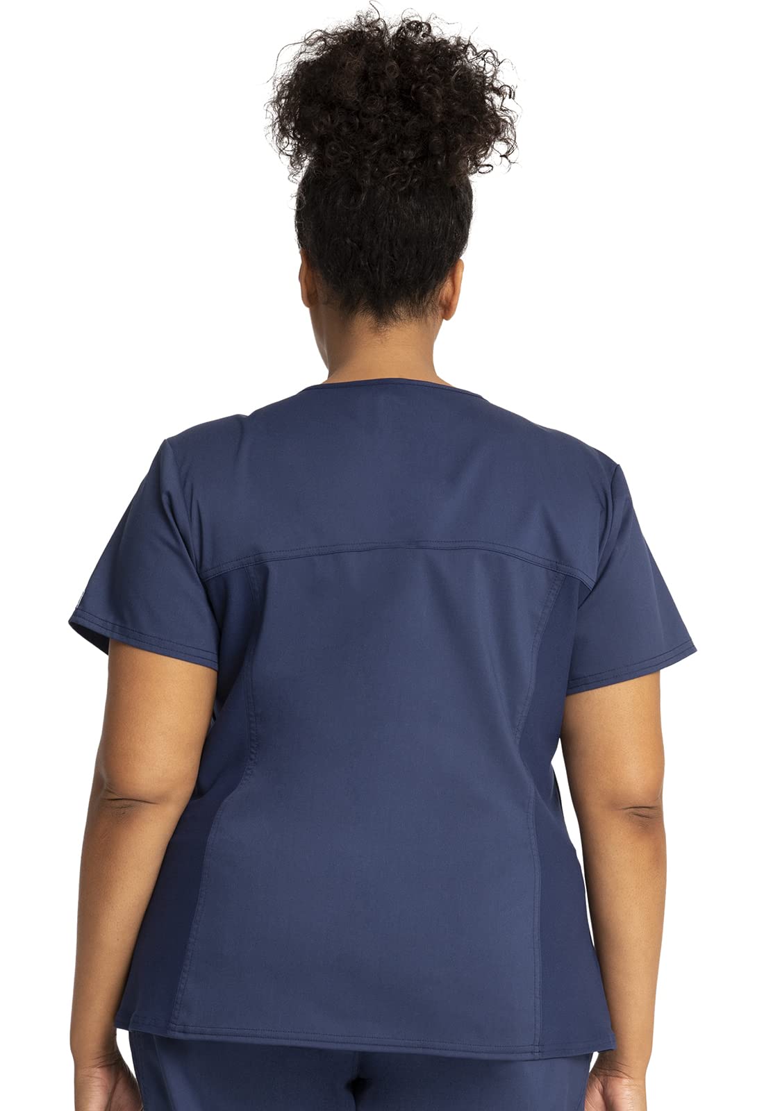 Cherokee WW2875 - Camiseta de uniforme médico para mujer, cuello en V, pantalón deportivo con cintura elástica WW115