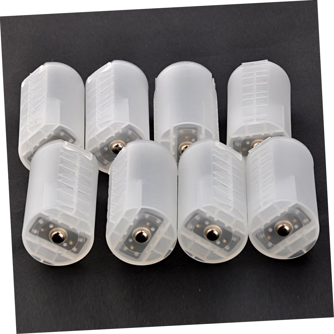 OSALADI 24pièces Adaptateurs De Batterie AA à d Transparent Convertisseur Pratique pour Électroniques Et Situations d Urgence