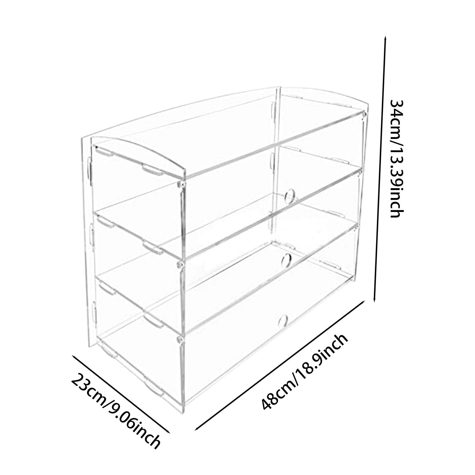 Acrílico Estante Expositor Estante para Pasteles Soporte Multipropósito para Cupcakes Organizador de Cosméticos Diseño de Múltiples Y Fácil Mont, 3 Niveles