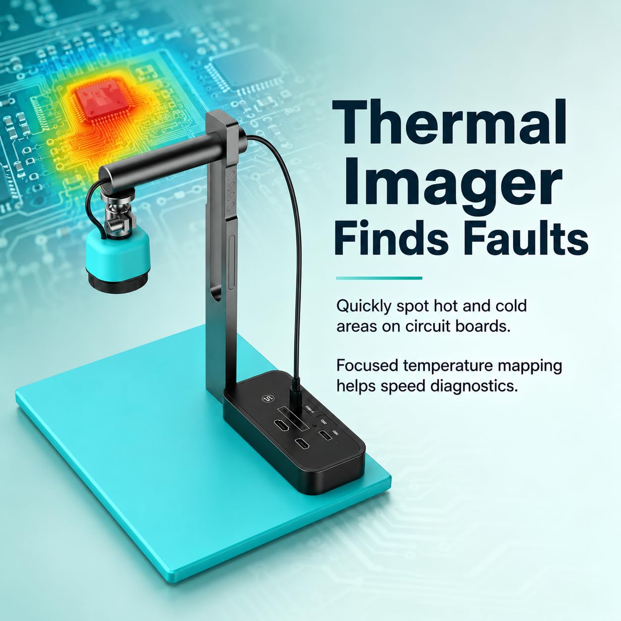 Termocamera, 49.000 punti di misurazione, risoluzione 256 x 192