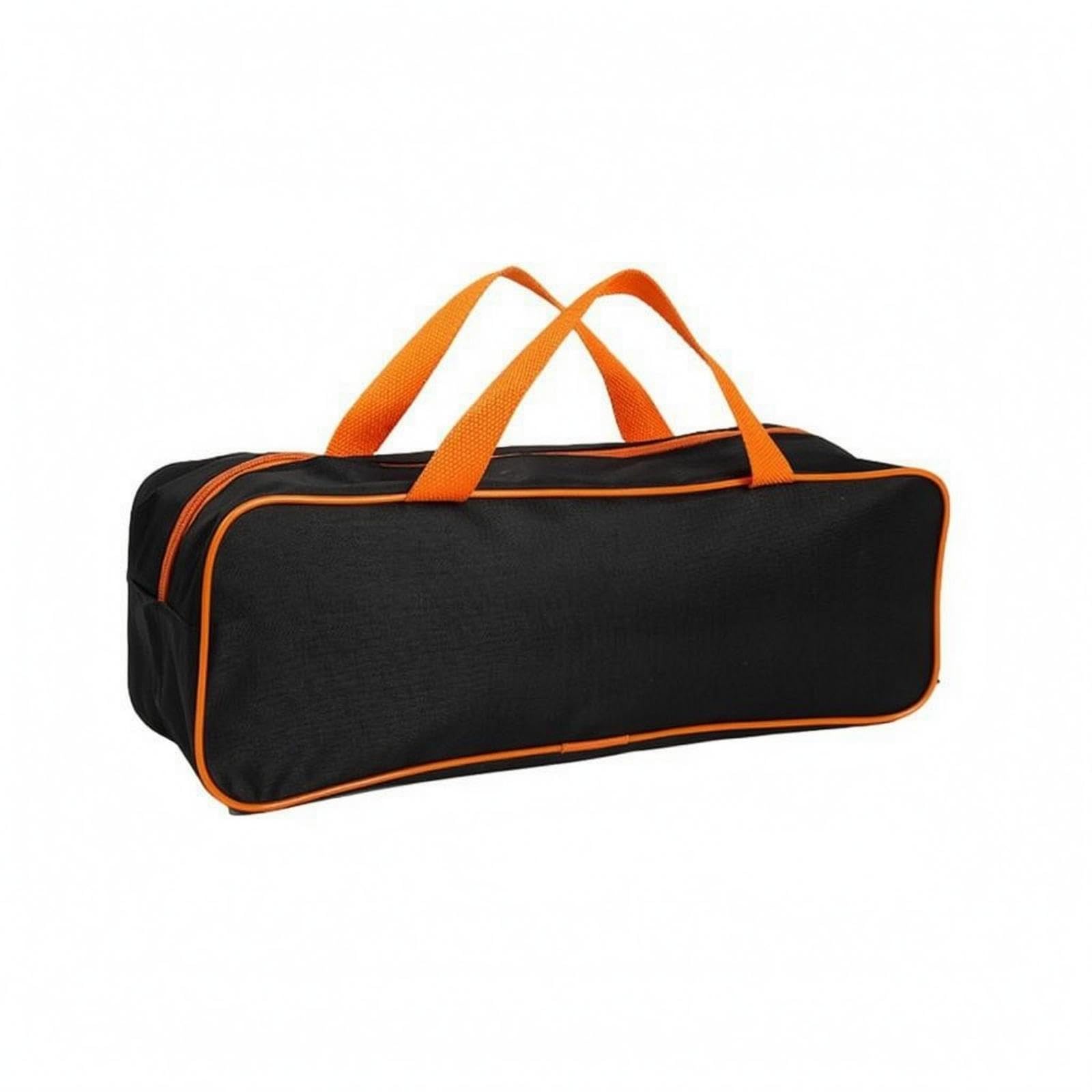 Vehicle Tool Bag Black Portable Storage Bag Orange Trim Work Accessories M Double Handle-image-43