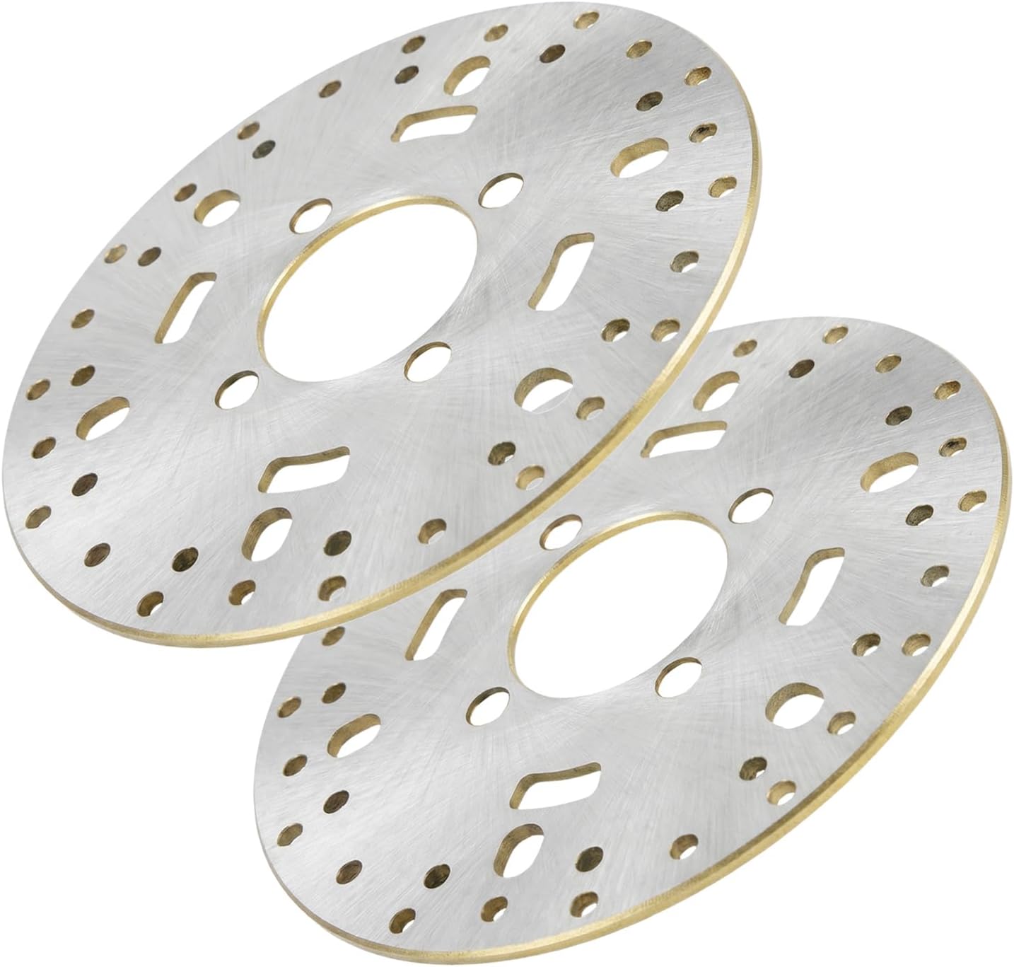 2 Pack Front Left/Right Brake Rotor Discs Compatible with Yamaha Wolverine 350 YFM350 Big Bear 350 YFM350 Big Bear 400 YFM400 Kodiak 400 YFM400 Grizzly 400 YFM400 OEM # 4KB-2582T-00-00