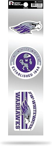 Vista 115 de Rico Industries NCAA - Juego de calcomanías retro de 3 piezas