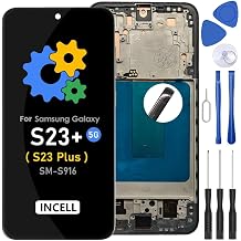 Screen Replacement for Samsung S23+ S23Plus 5G S916B S916U LCD Display Touch Digitizer Screen Assembly for SM-S916B, SM-S916B/DS, SM-S916U, SM-S916U1, SM-S916W, SM-S916N with Tool Kits