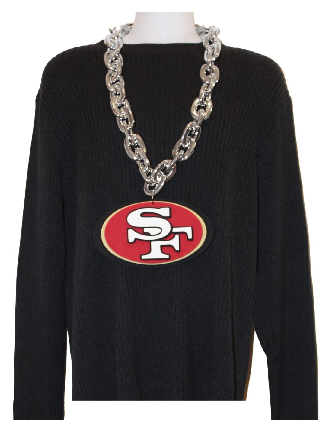 Aminco NFL San Francisco 49ers Team Fan Chain, SilverL8