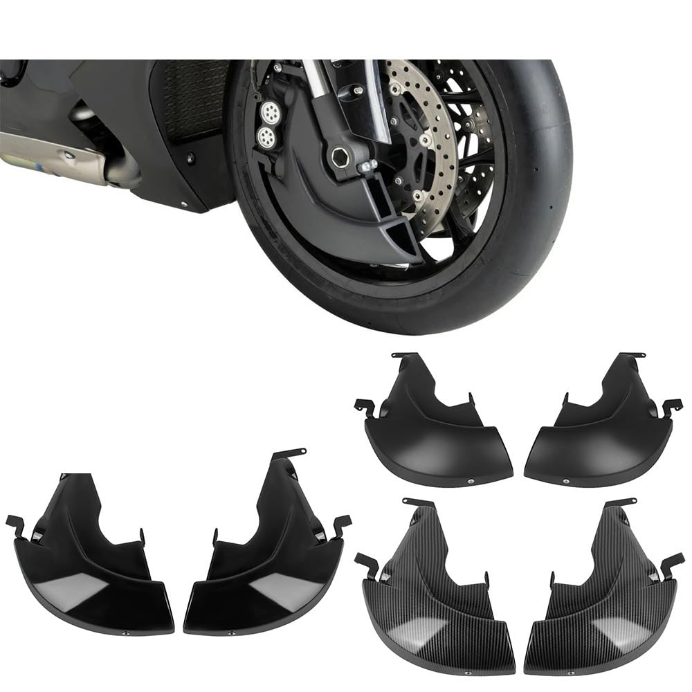 Compatible con kit conductos refrigeración pinza freno delantero | Enfoque el flujo de aire en las piezas del freno for reducir el calor durante el frenado continuo.(Black)