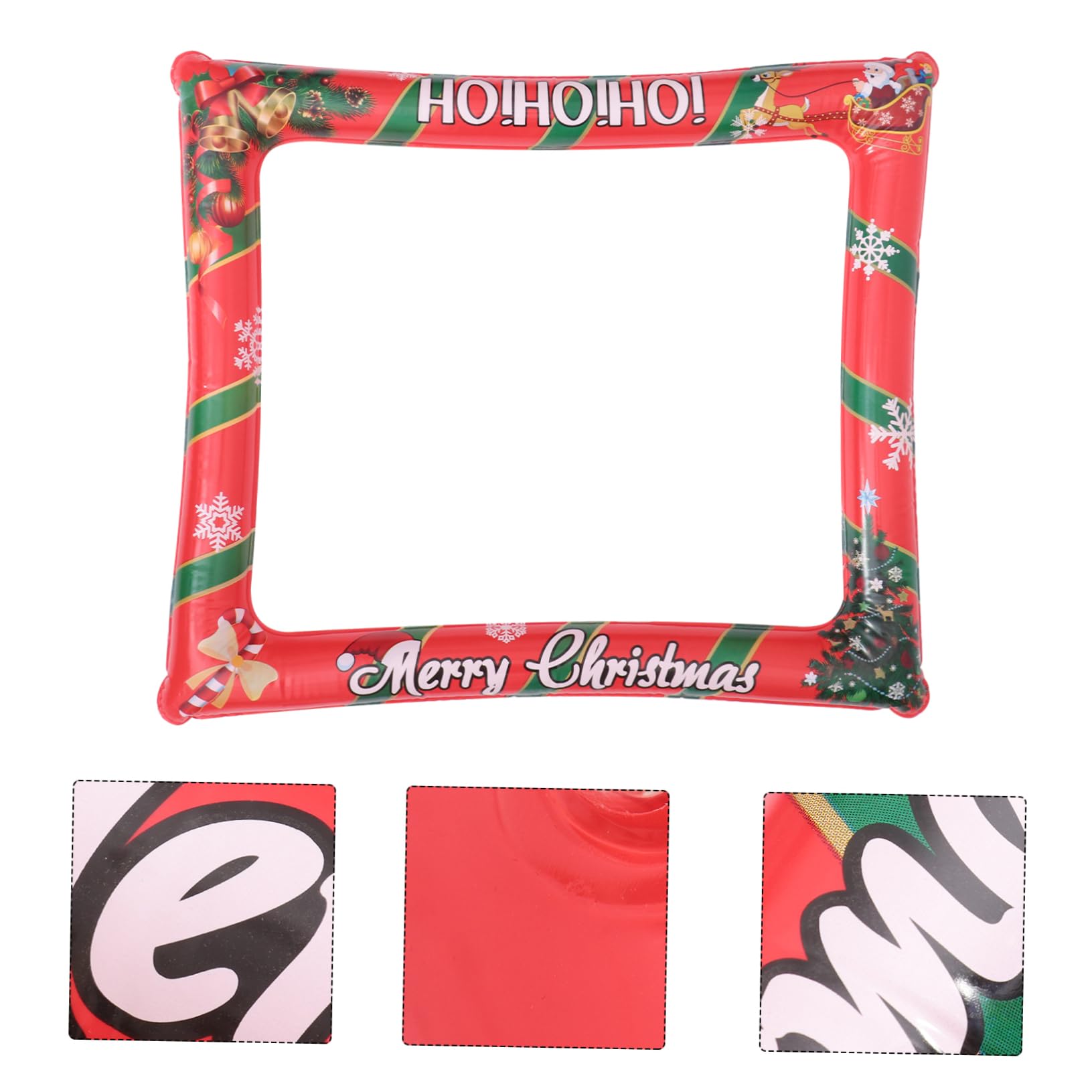 6 STK Requisiten für Weihnachtsfotos weihnachtsdeko aufblasbarer fotorahmen Handheld-Fotorahmen für Partys Weihnachts-Selfie-Bilderrahmen Party liefert Rahmen Weihnachtsschmuck