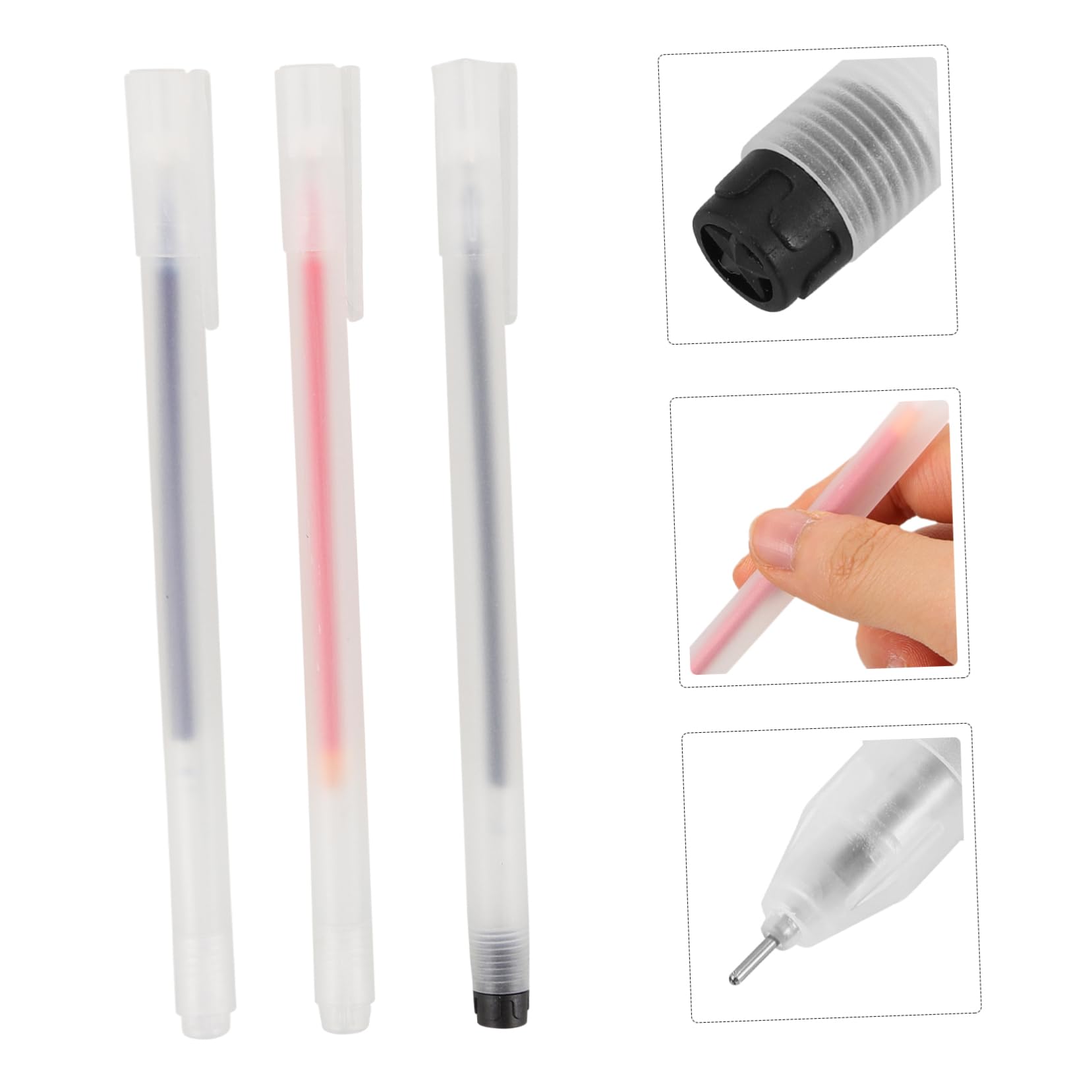 Lurrose Lot De 4 Stylos À Encre Gel À Pointe Fine 30 Pièces X 4 Pour Usage Quotidien Pour Étudiants Et Enseignants