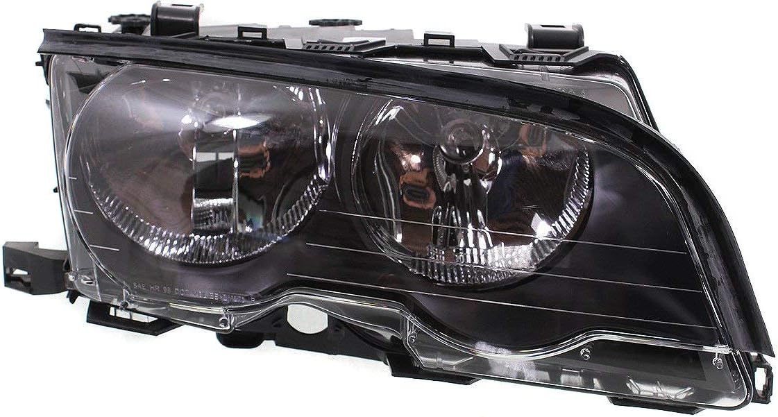 Evan Fischer Driver and Passenger Side Headlight for BMW 330Ci Base 2001 Also Fits 325Ci Halogen With bulb(s) Replaces# 63126904280 63126904279