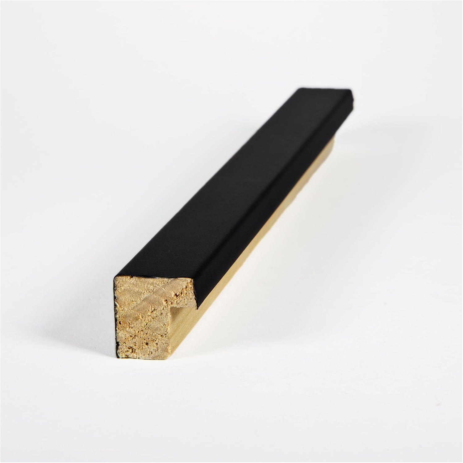 ArtToFrames 5x8 inch .75 Satin Black Stem - .5 Rabbet Wood Picture Frame, 2WOM10010-5x8