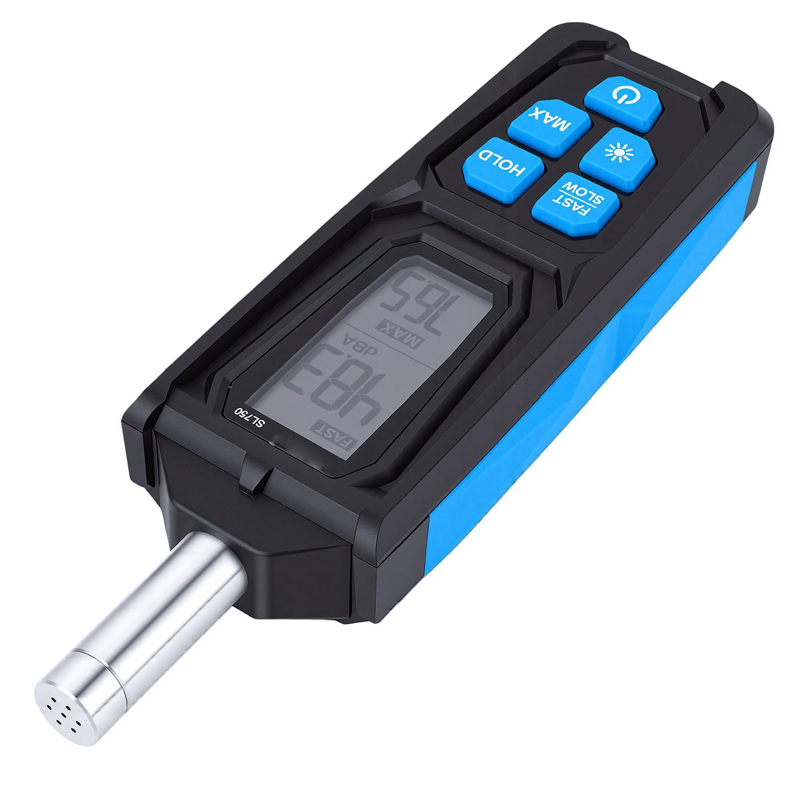 Hancaner Medidor de Ruido Medidor de Decibelios 30-130dB Ponderación A y C | con retención de datos Pantalla LCD retroiluminada para monitoreo de ruido de fábrica en la oficina en el hogar