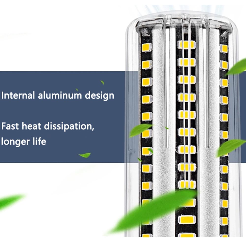 Paquete de 2 Bombillas Led E27 de 25 W, Luz Blanca Cálida, 3000 K, 3000 Lm, Bombilla Incandescente de Repuesto de 250 W, Bombilla Led E27, Bombilla de Bajo Consumo para Iluminación de Jardín