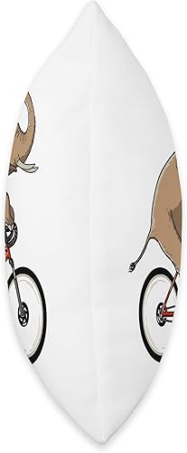 Miniatura 2 de JCMaziu Design Elephant on Bike Design - Almohada (18 x 18 pulgadas), multicolor