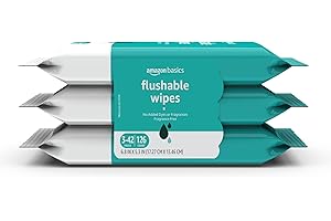 Amazon Basics Flushable Adult Wipes: Personal Hygiene Essentials for Sensitive Skin