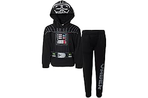 Darth Vader Boys Fleece Pullover Hoodie and Pants Outfit Set