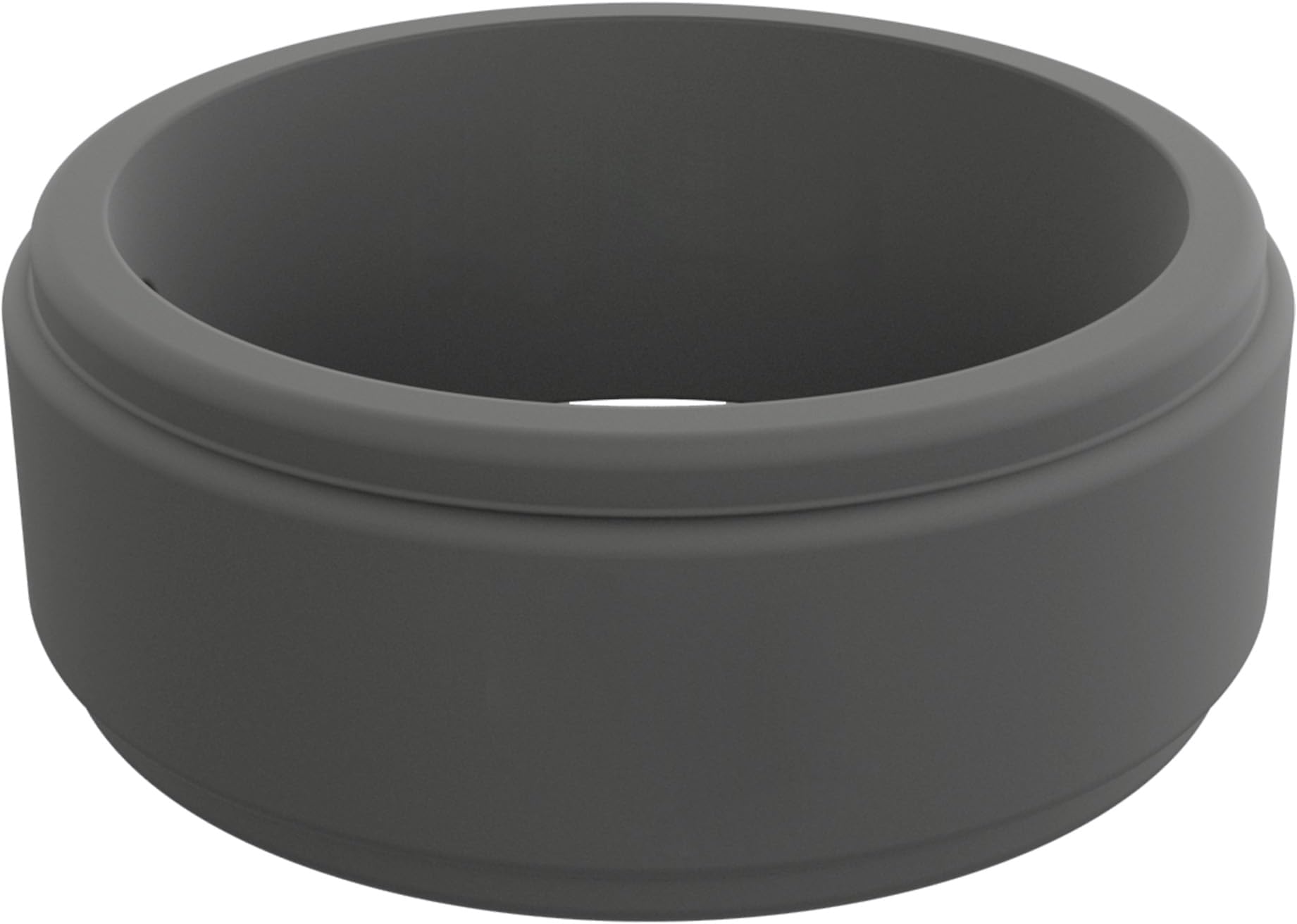 QALO Men's Rubber Silicone Ring, Step Edge Q2X or Chevron Rubber Wedding Band, Breathable, Durable Rubber Wedding Ring for Men, Multi Packs, Multi Colors