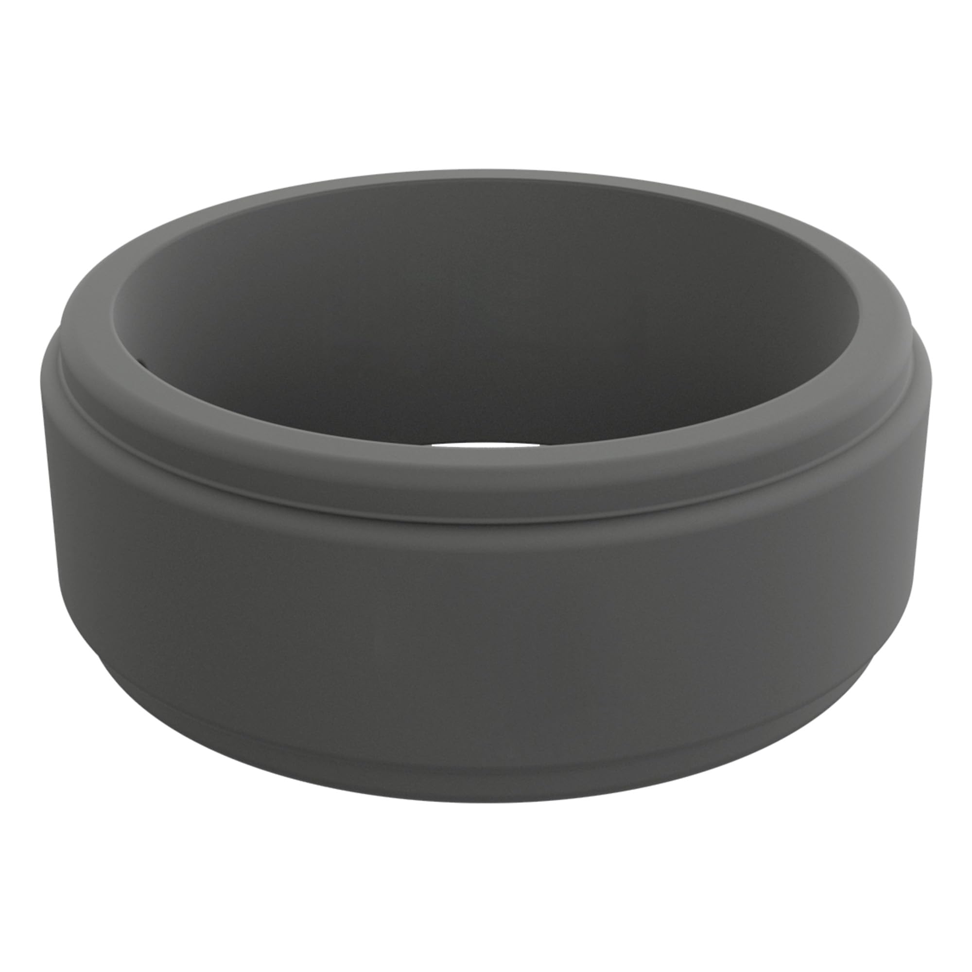 QALO Men's Rubber Silicone Ring, Step Edge Q2X or Chevron Rubber Wedding Band, Breathable, Durable Rubber Wedding Ring for Men, Multi Colors