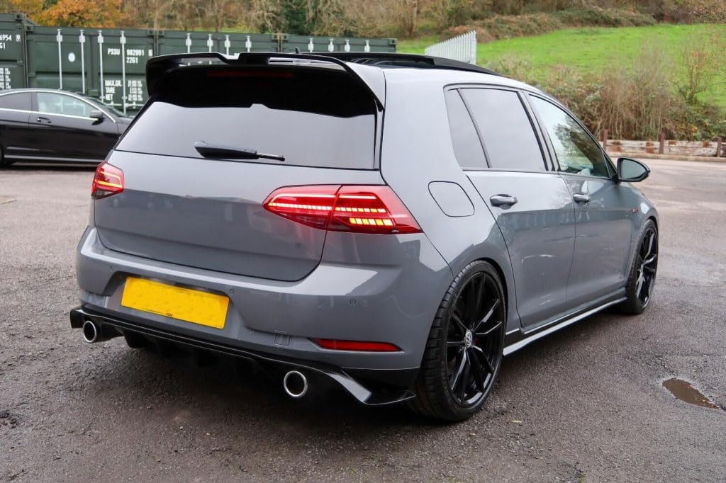 Side Skirt Extension for 2012-2020 VW Golf GTI R MK7 MK7.5 4DR TCR Style Gloss Black