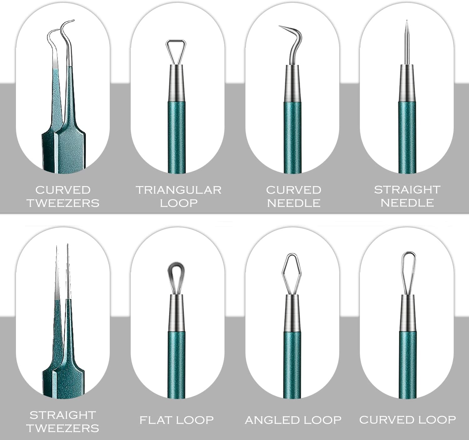 Blackhead Remover Tools, Pimple Comedone Extractor Removal Tool Kit, Premium Acne Removal Set with Portable Bag (5 Piece Kit)