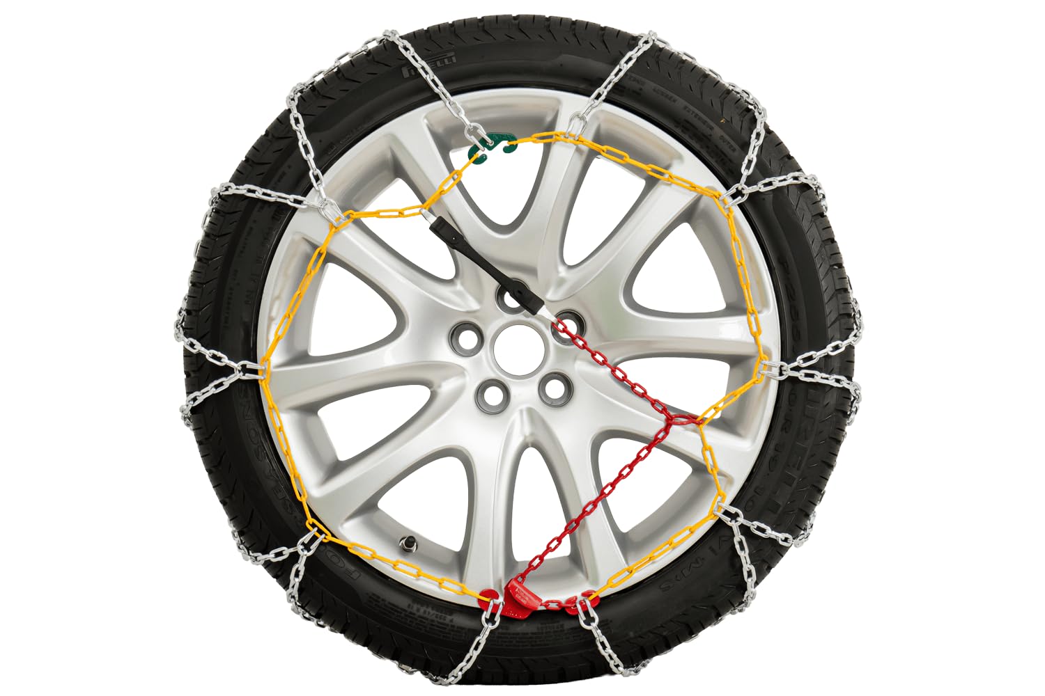 Catene da Neve 12 mm KN 130 per Stabilità di Guida in Inverno, Trazione per SUV e Cross-Over con Gomme 205/55/19, Montaggio Rapido Senza Spostare il Veicolo