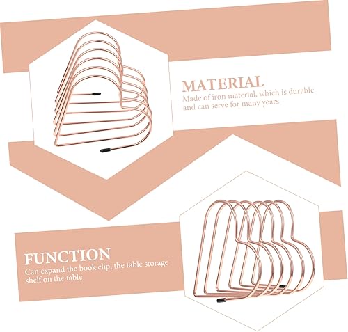 Miniatura 4 de Ciieeo Sujetalibros para libros de oficina, soporte para documentos para escritorio, estantería resistente, soporte de libros de escritorio,