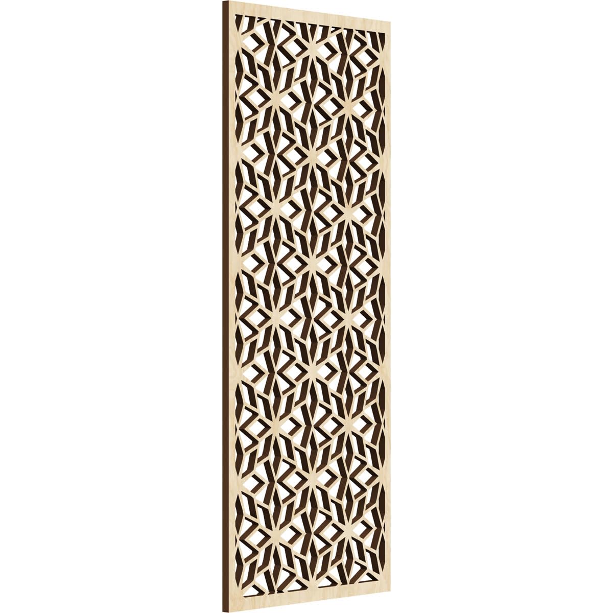 Lake Decorative Pierced Fretwork Wood Wall Panels, 9 3/8"W x 24 3/8"H x 1/4"T, Birch