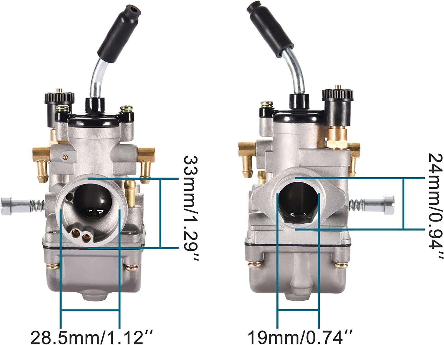 Carburatore da 19 mm per 2 tempi 50cc RS50 RX50 MX50 PGT Dirt Pit Bike Quad Motor Ciclomotore Motocross