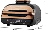 Ninja Foodi MAX Health Grill & Air Fryer 3.8L with Digital Cooking Probe, 6-in-1 Air Fry, Bake, Roast & more, Dishwasher Safe Parts, Large Grill Plate, Copper/Black AG551UKCP