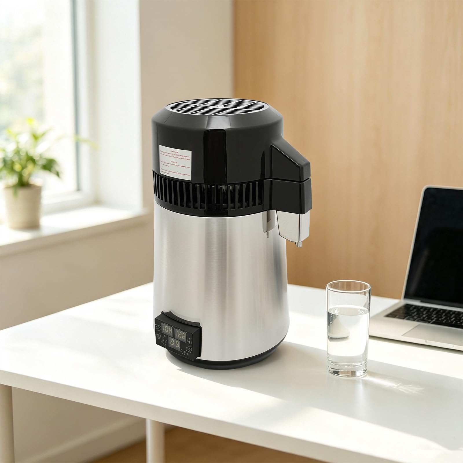 Destylator wody ze stali nierdzewnej 4L, 800W Aparat do destylacji wody