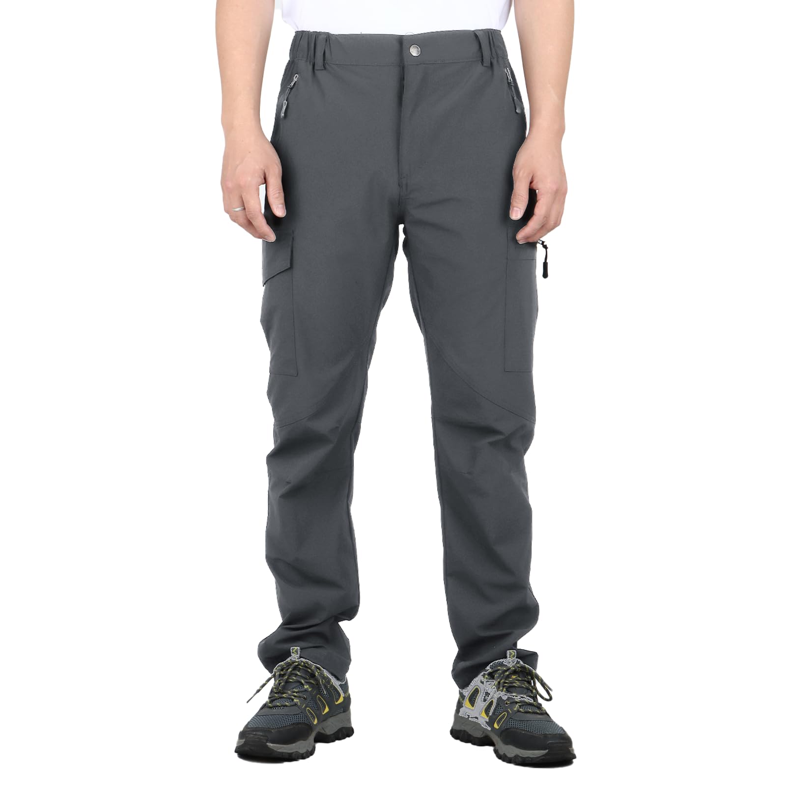 SUKUTU Hommes Été Pantalon de Travail Fin Séchage Rapide Pantalon d'extérieur Respirant de randonnée léger d'alpinisme