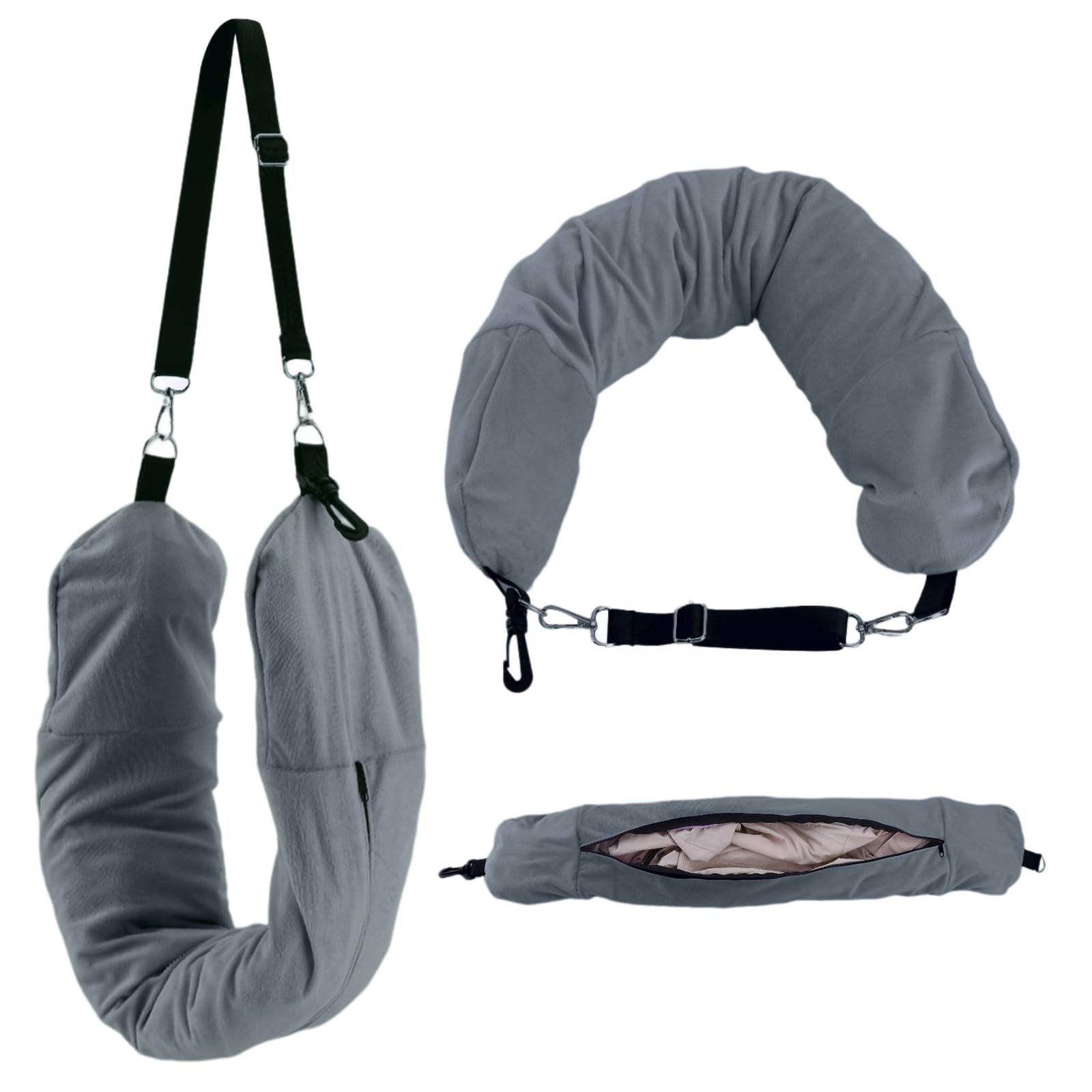 Jazuaiao Pillow Storage Bag for Extra Luggage Stuffable Neck Pillow Case Cover Travel Neck Stuffable with Clothes Travel with Clothes Storage Bag