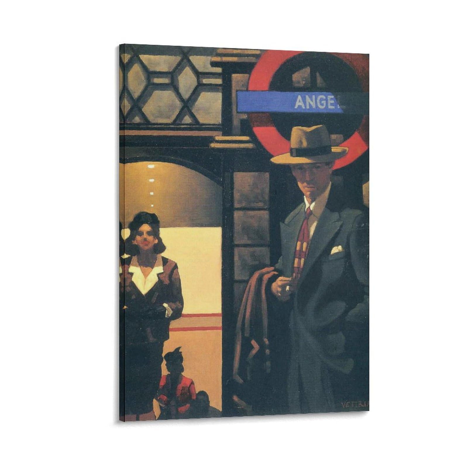 Angel by jack_vettriano Wall Art Prints Poster (2) Posters Art Print Wall Photo Paint Poster Hanging Picture Family Decor 12x18inch(30x45cm)