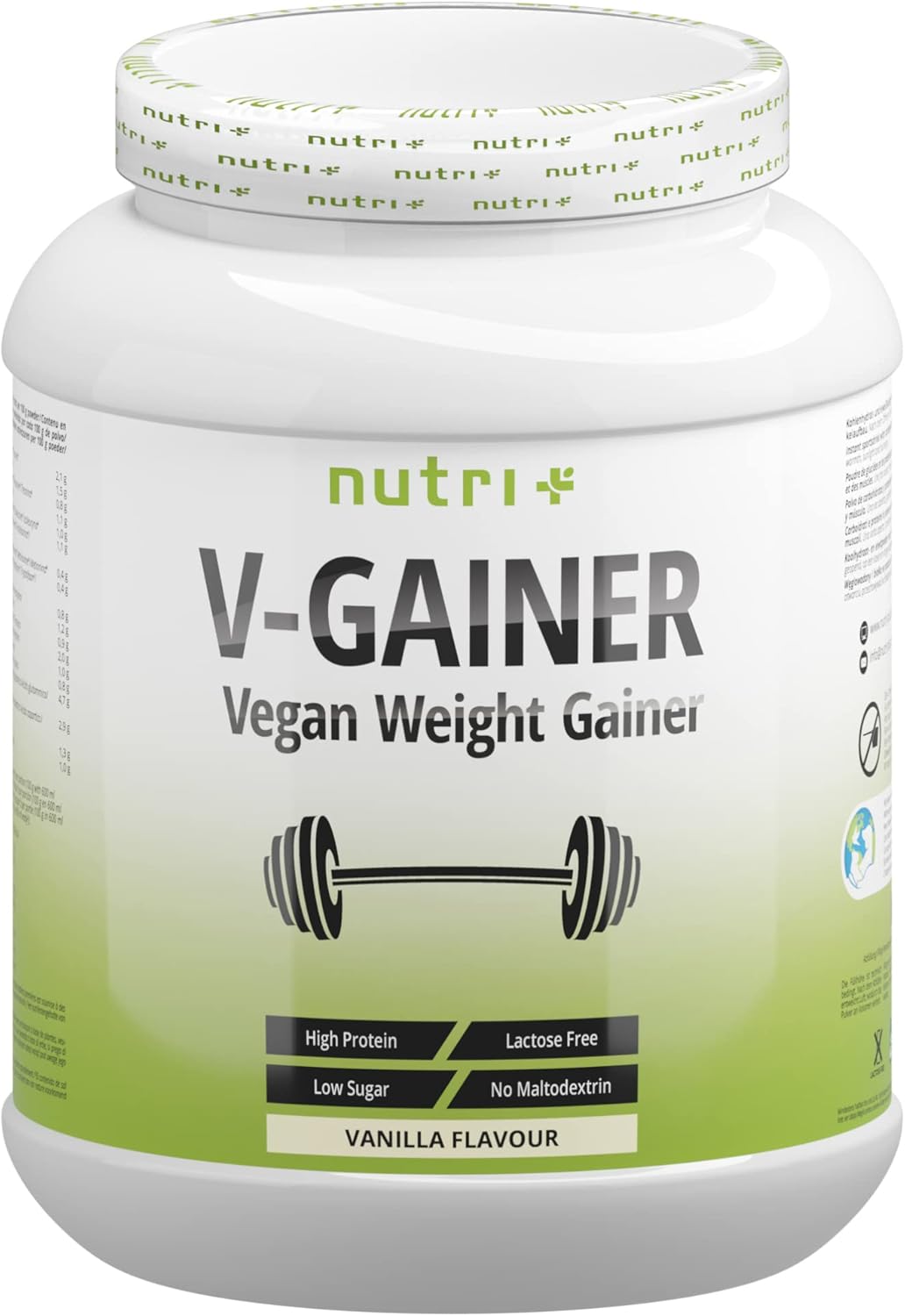Weight & Mass Gainer Vegan Vanille 2 kg VGAINER Masseaufbau